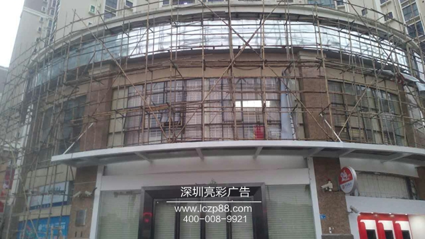 門(mén)頭門(mén)楣廣告招牌鋼結構施工